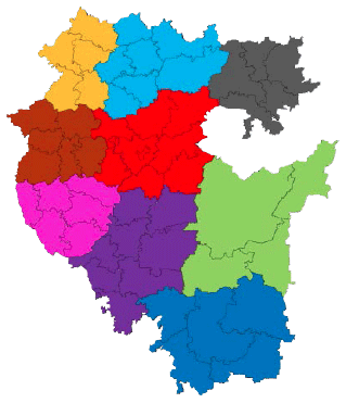 Les régions de l'UFA