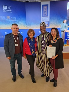 CIOFF® delegation in CIOFF® during the 17th Session of the UNESCO Intergovernmental Commity held in Rabat, Morocco.