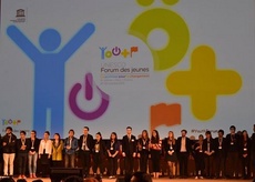 Los jóvenes de todo el mundo se reunieron en París durante el 9º FORO DE LA JUVENTUD UNESCO